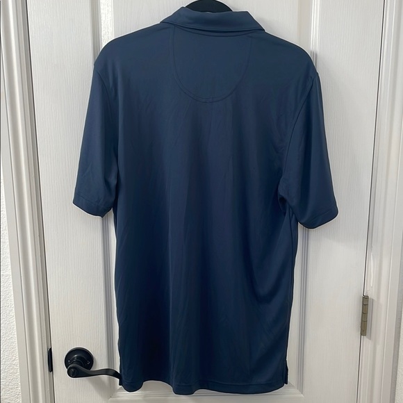 Pebble Beach Blue and Gray Polo Shirt Sporty Stripes - Picture 4 of 4